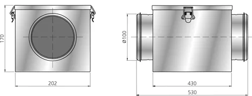 AirFlow FLF filterboks posefilter stål